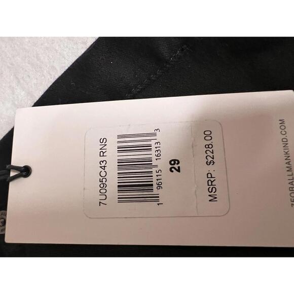 7 for all mankind Blair Black Skinny Jeans - Picture 4 of 7